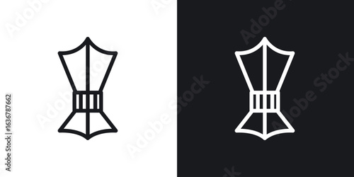 Islamic incense icons. Illustration of outline icons