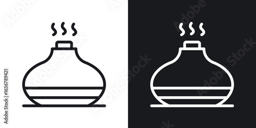 Diffuser icons. Illustration of outline icons