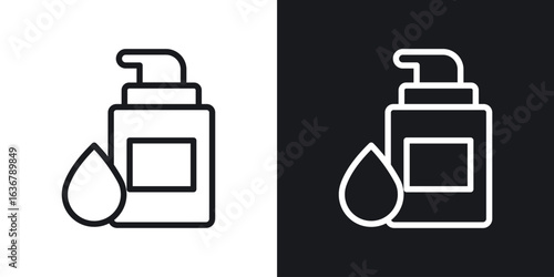 Concealer icons. Illustration of outline icons