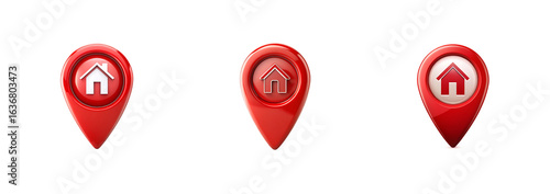 Classic Red Real Estate Pins