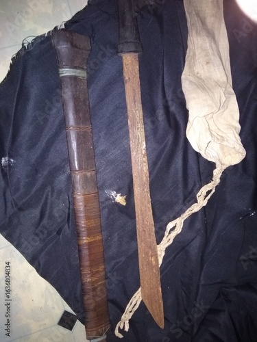 A historical sword from the descendants of the Paser Sultanate in East Kalimantan, used when fighting against the Dutch colonizers. 