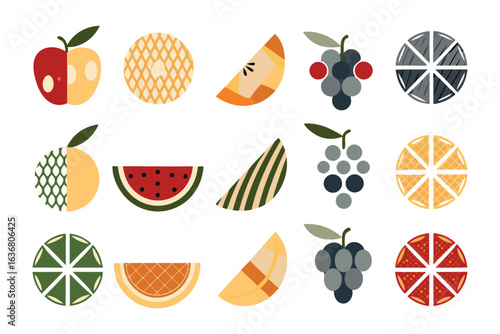 Delicious Assortment of Fruit: A vibrant collection of assorted fruits artfully displayed, each offering a unique taste of nature's bounty, visually appealing representation.