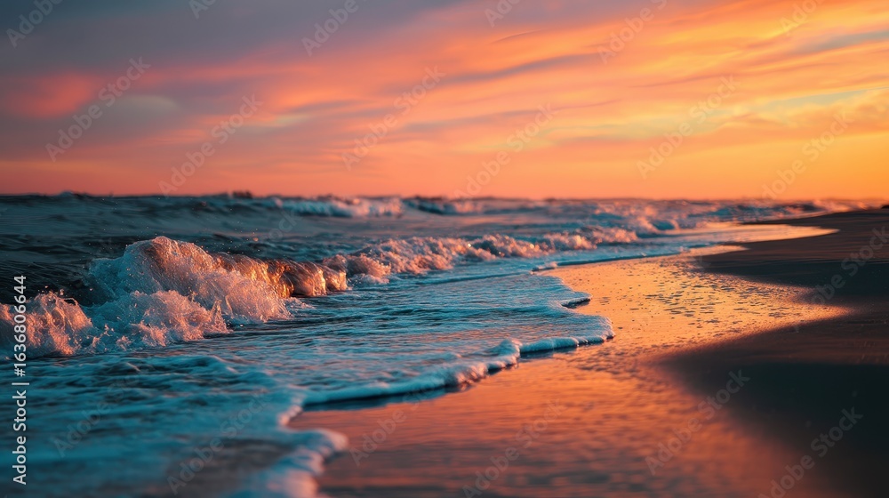 Obraz premium sunset over the sea