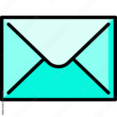 A blue sealed mail envelope icon for communication.