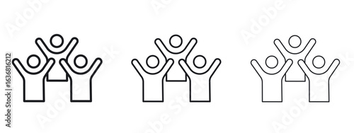 celebration icon vector Logo Design Template. Editable Stroke graphics.