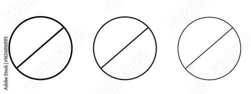 Stop sign icon vector Logo Design Template. Editable Stroke graphics.