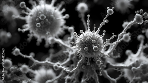 Fatal Neurotoxin Healthcare Conceptual Isolated Macro Detailed Desaturated