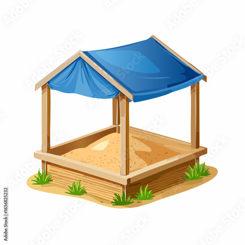 Sandkasten mit Abdeckung