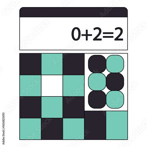 Modern Flat Design Calculator Vector Icon