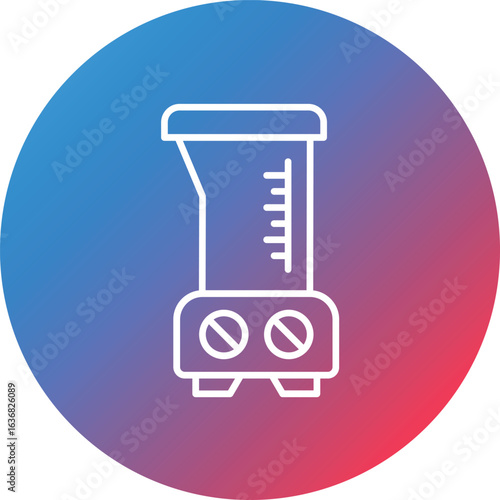 Blender Line Gradient Circle Background Icon