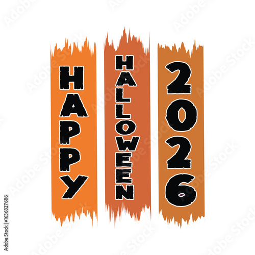 Happy Halloween 2026 - Neon Cyber Spooky Design, 2026 Digital Halloween Design