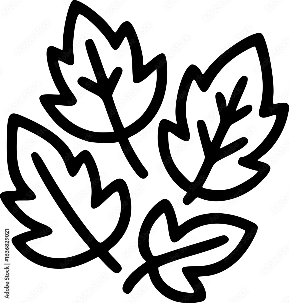 Fototapeta premium Leaves Icon