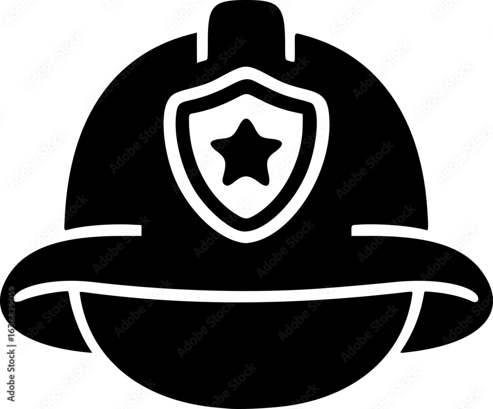 Obraz premium Construction Worker Helmet Icon
