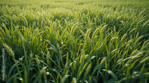 inexperienced grass as an abstract history near up