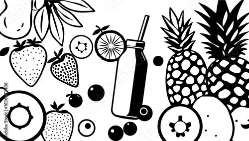 Smoothie Ingredients: A Variety of Fruits

