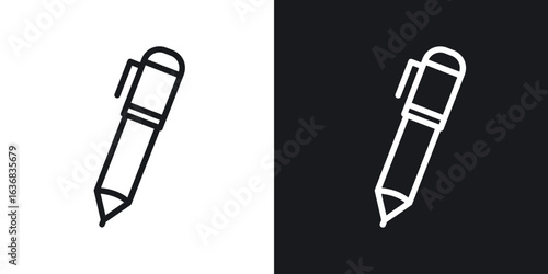 Pen icon vector symbol in Line Art Style for Design, Presentation, Website or Apps Elements.