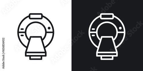 MRI icon vector symbol in Line Art Style for Design, Presentation, Website or Apps Elements.
