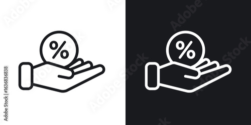 Interest icon vector symbol in Line Art Style for Design, Presentation, Website or Apps Elements.