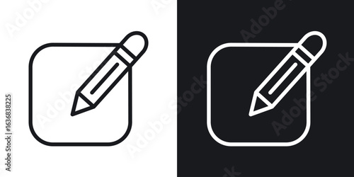 Edit icon vector symbol in Line Art Style for Design, Presentation, Website or Apps Elements.
