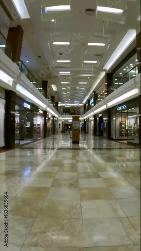 Wallpaper Mural Empty shopping mall corridor Torontodigital.ca