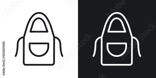 Apron icon vector symbol in Line Art Style for Design, Presentation, Website or Apps Elements.