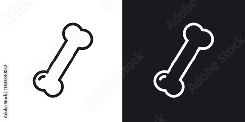 Bones icon vector symbol in Line Art Style for Design, Presentation, Website or Apps Elements.