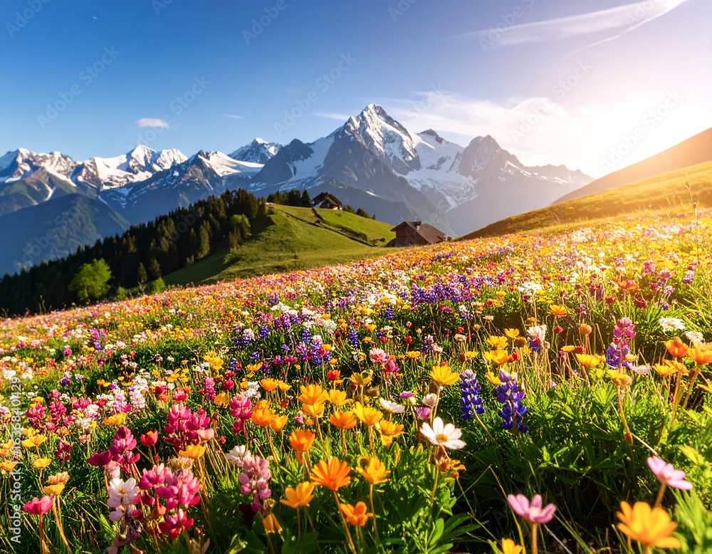 Fototapeta premium meadow with flowers