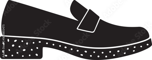 Polka Dot Sole Loafer Shoe Silhouette