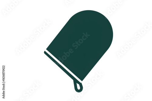 Stylish oven mitt icon for culinary safety and kitchen design