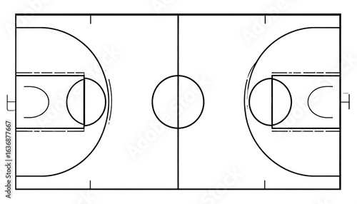 Basketball court diagram (3)
