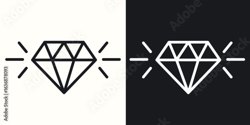 Values icon line concept, linear symbol.