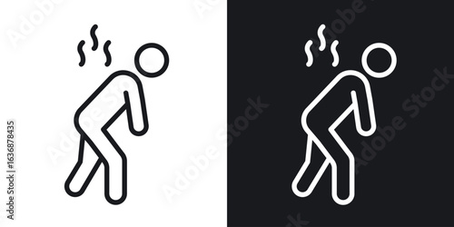 Tired icon line concept, linear symbol.