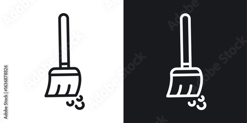 Sweeping icon line concept, linear symbol.