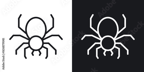 Spider icon line concept, linear symbol.