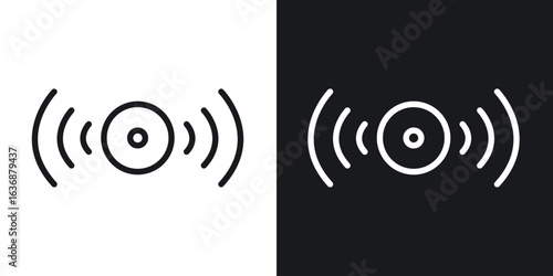 Sensor icon line concept, linear symbol.