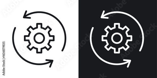 Recovery icon line concept, linear symbol.