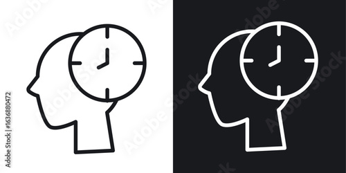 Patience icon line concept, linear symbol.