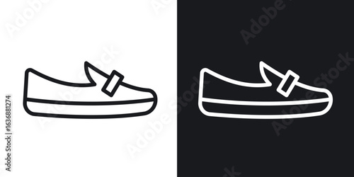 Loafer icon line concept, linear symbol.
