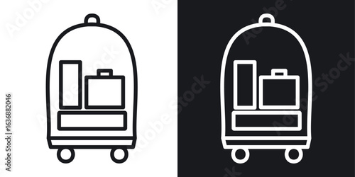 Hotel service icon line concept, linear symbol.