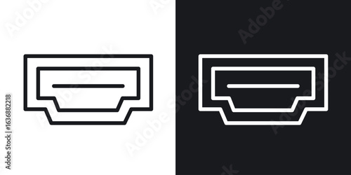 HDMI icon line concept, linear symbol.