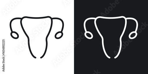Gynecology icon line concept, linear symbol.
