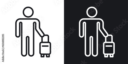 Guest icon line concept, linear symbol.