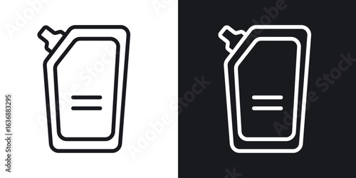 Doy pack pouch icon line concept, linear symbol.