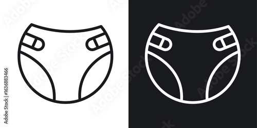 diaper icon line concept, linear symbol.