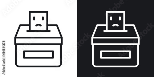 Complaint box icon line concept, linear symbol.