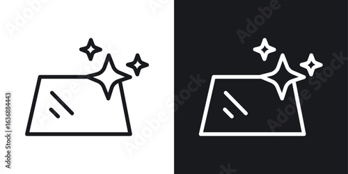 Clean floor surface icon line concept, linear symbol.