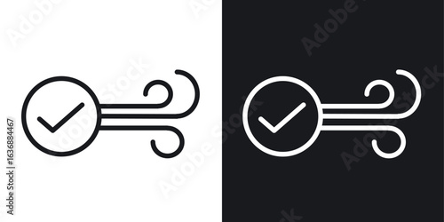 Clean Air icon line concept, linear symbol.
