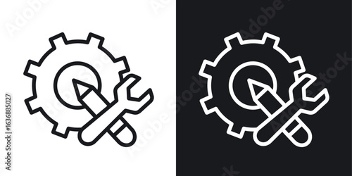 Business development icon line concept, linear symbol.