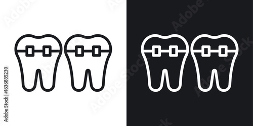 Braces icon line concept, linear symbol.