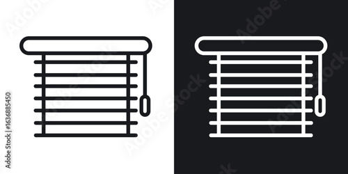 Blinds icon line concept, linear symbol.